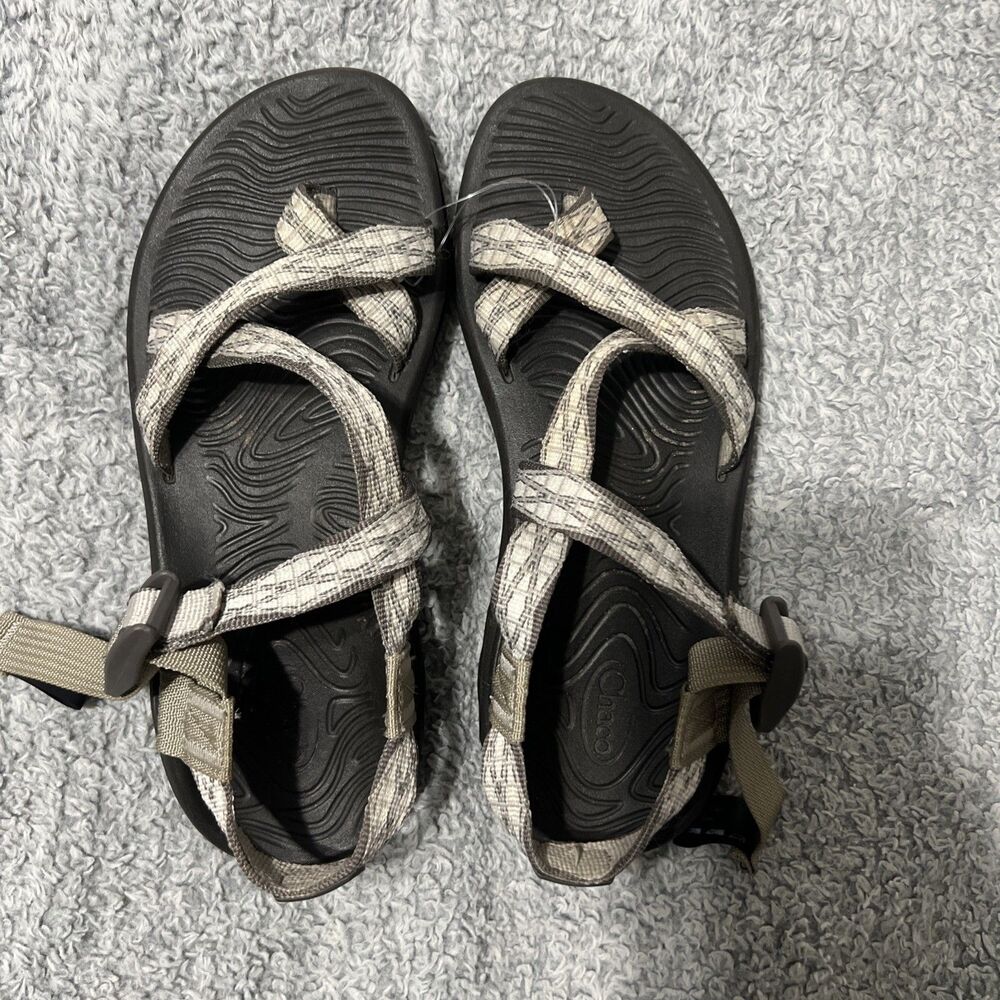 Chaco Ladies Sandals Sz 9 Beige Casual - Picture 10 of 12
